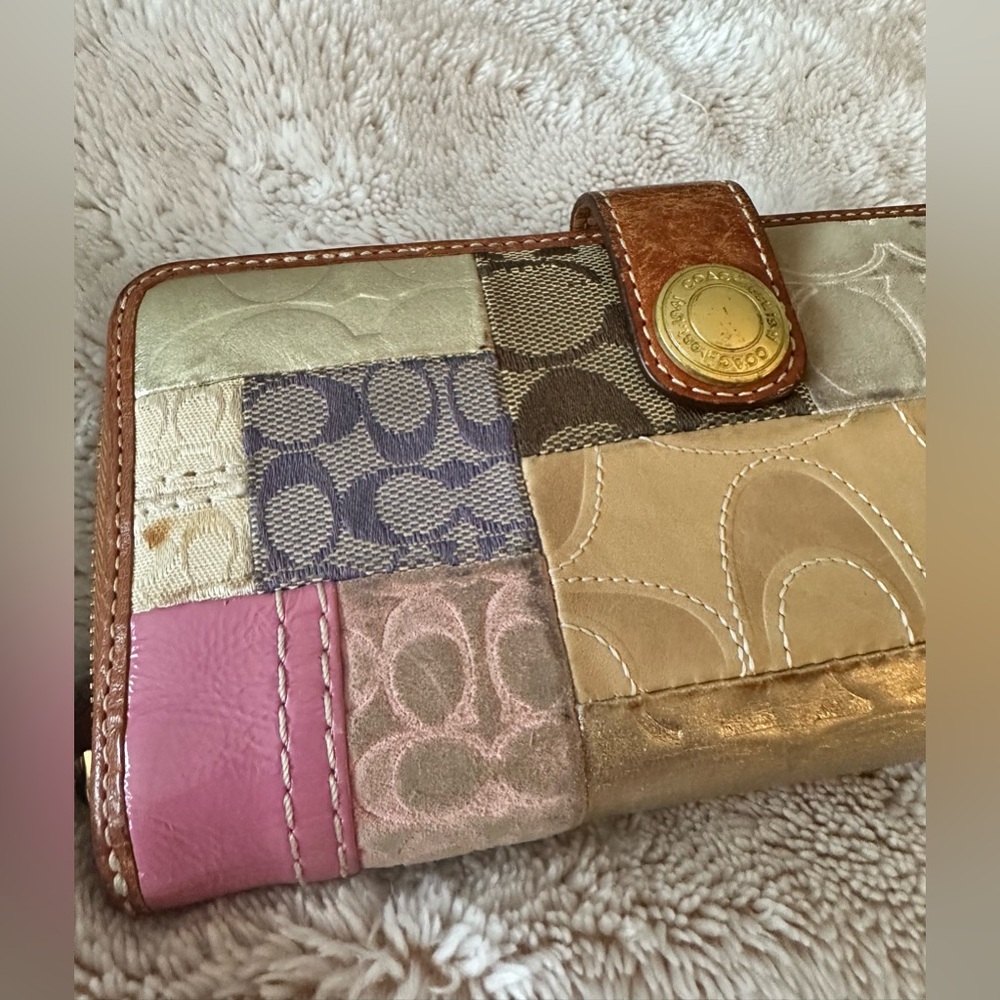 Coach Multicolor Patchwork Wallet - image 2